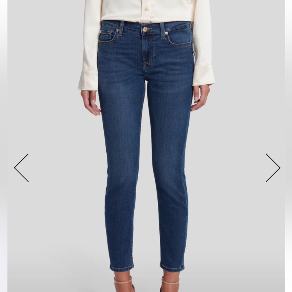 7 for All Mankind Ankle Skinny Jeans Size 25
